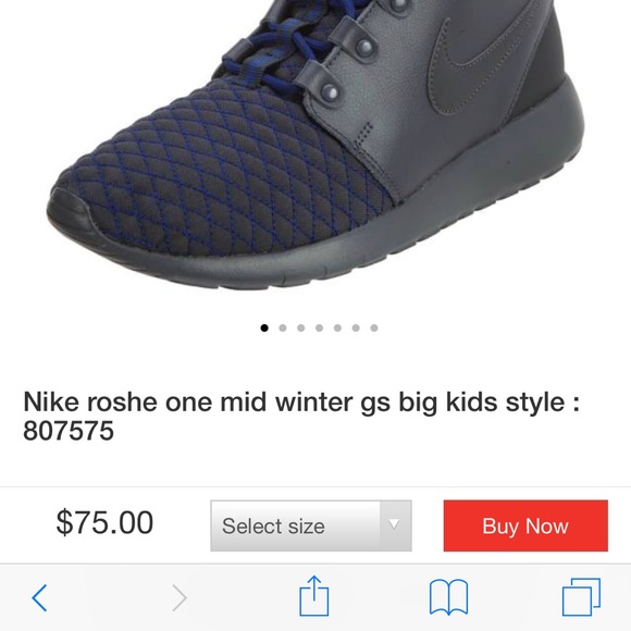 Nike Roshe One Winter Big Kids Shoes - Picture 2 of 4
